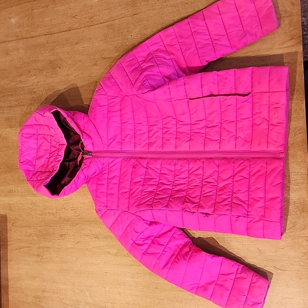 Lands' End Girls Pink Primaloft Jacket, Size  7